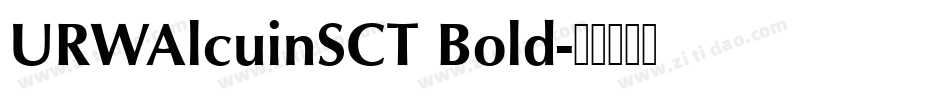 URWAlcuinSCT Bold字体转换